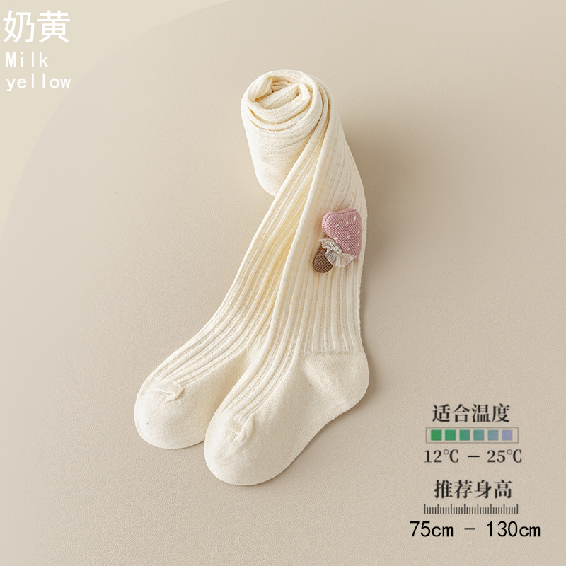 Picture of 0-10 years old children's pantyhose wholesale spring and autumn girls' pantyhose Class a cotton dragonfly wings knot children's pantyhose