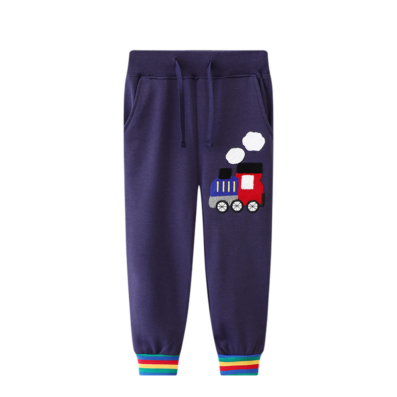 Picture of 25 Autum European and American Brand Kidsren's Clothing Autum New Products Kidsren's Sports Pants Boys Casual Pants One Piece Generation