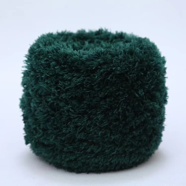 Picture of Crystal Coral Velvet Thick Thread Imitation Fur Scarf Hat Baby Baby Thread Hand-Knitted Wool Ball
