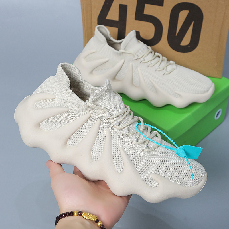 Picture of Men's Shoes New Casual Sports Shoes Fly Woven Volcanic Bottom Breathable Mesh Shoes Men's Running Shoes Octopus Socks Shoes