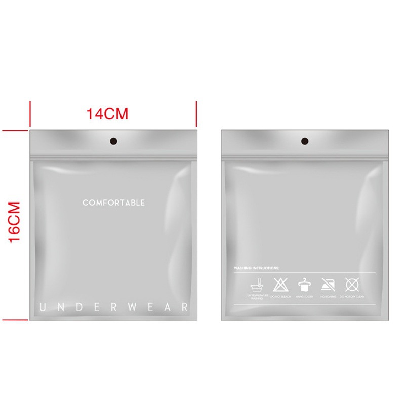 Manufacturer Wholesale In-Stock Underwear Packaging Bags, Eva Frosted Bags, Self-Sealing Bags, Clothing Zipper Bags, Can Add Logo for Underwear
