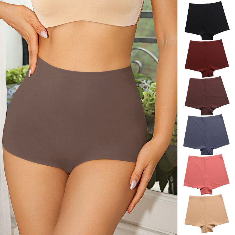 European and American large size seamless safety pants anti-light breathable bottoming underwear cotton crotch women's safety pants can be worn outside