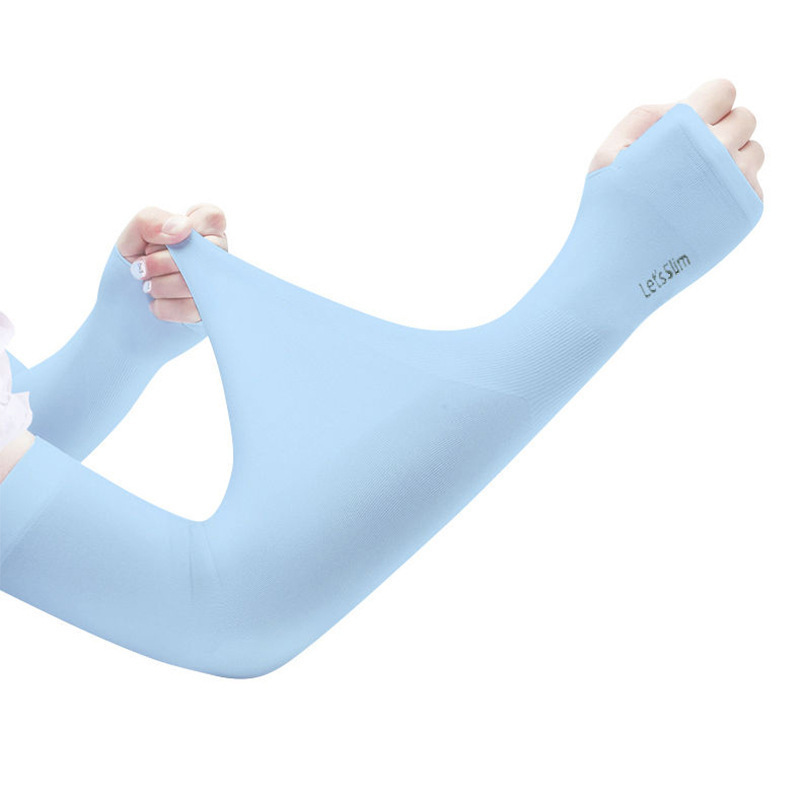 Picture of Ice sleeve women's sunscreen sleeve summer thin riding anti-ultraviolet driving ice sleeve solid color mosquito repellent arm cover wholesale
