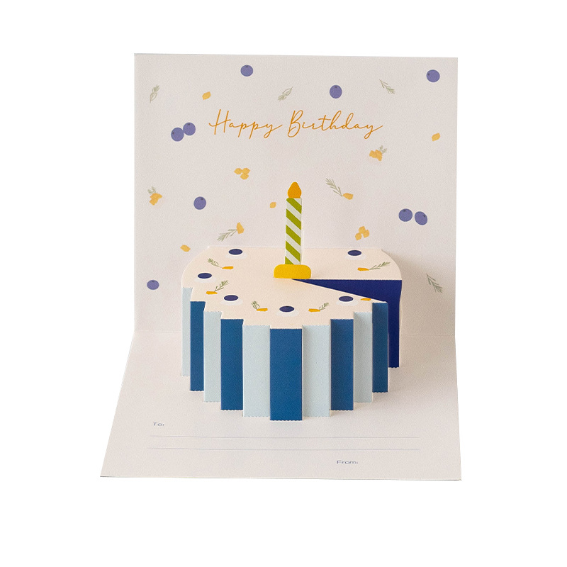 Picture of Birthday gift boutique birthday invitation card 3d three-dimensional blessing gratitude high-end creative small card