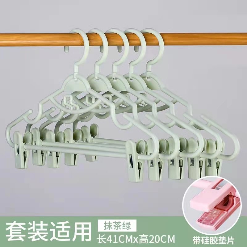 Picture of Household Hanger with Clip Hanfu Clothes Hanging Skirt Hanger Drying Rack JK Clothes Rack