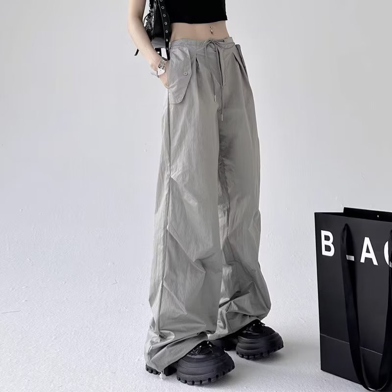 2025 New Arrival Loose Casual Pants Men's Korean Style Trendy All-match Pants Summer Thin Pendant Wide Leg Trousers