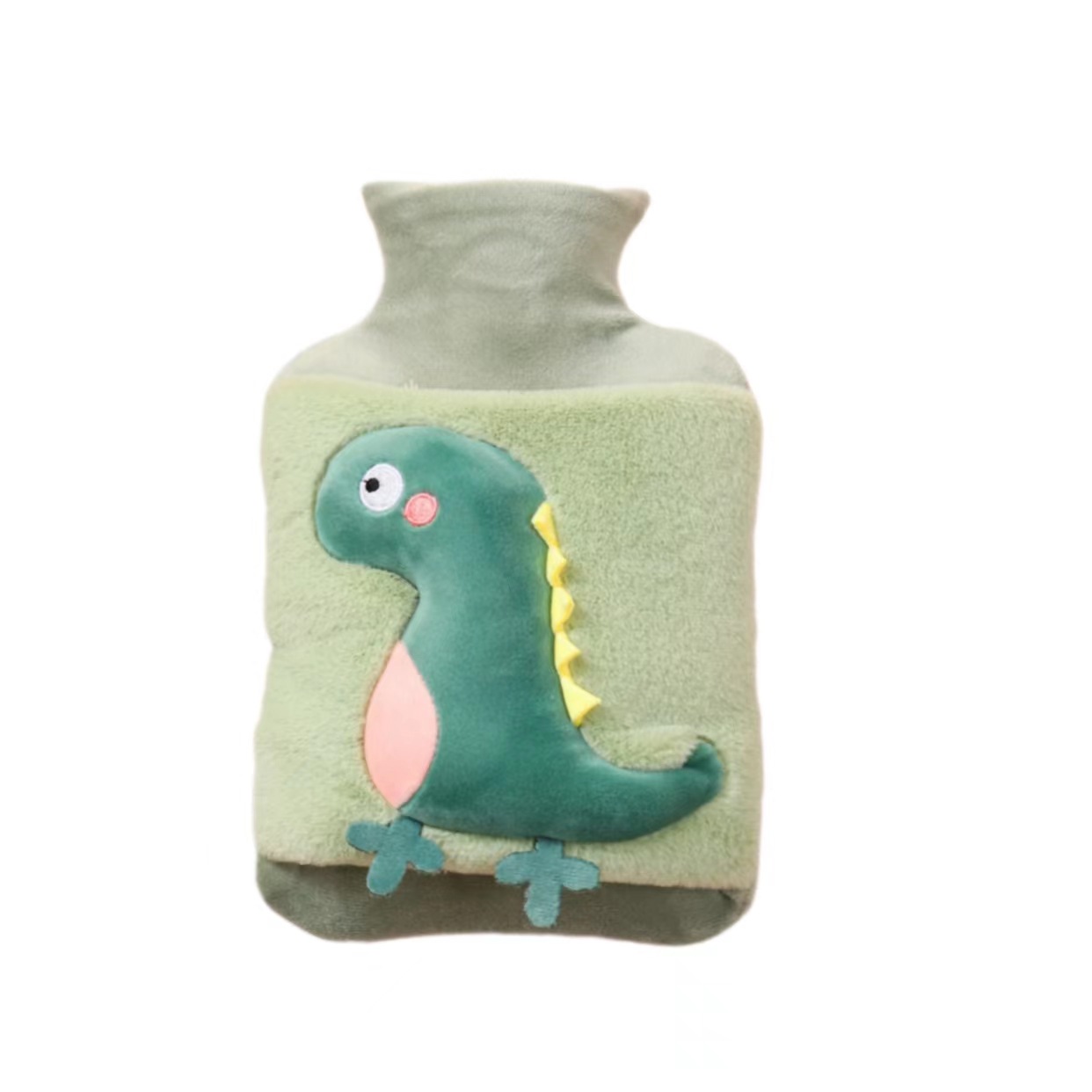 Picture of Cartoon Pvc Hot Water Bottle Filled with Water, Thickeneded Explosion-Proof Ring, Warm Hand Treasure, Removable and Washable Baby Warmer, Wholesale Dinosaur