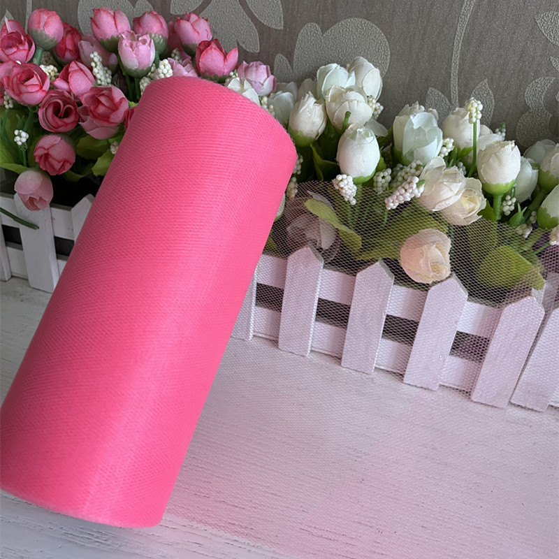 Picture of Wedding party decoration American mesh roll tutu skirt birthday table skirt tulle yarn wedding decoration 15cm * 25 yards