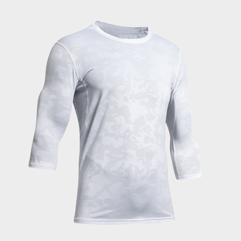 Picture of Summer Outdoor Quick-Drying T-Shirt Men's Jacquard Mesh Running Training Sports Short-Sleeved Top Loose Casual Versatile
