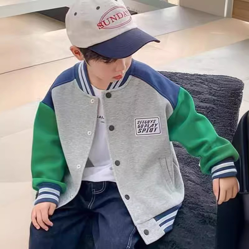 Picture of Children's Baseball Suit 2024 Spring New Boys' Coat Top Girls' Spring Jacket Baby Clothes Spring and Autumn Clothes