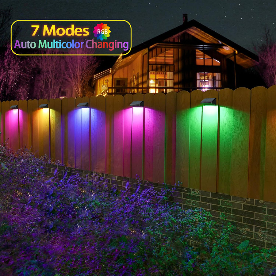 Cross-border solar garden light garden home wall lamp outdoor waterproof luminous decorative stair step wall lamp