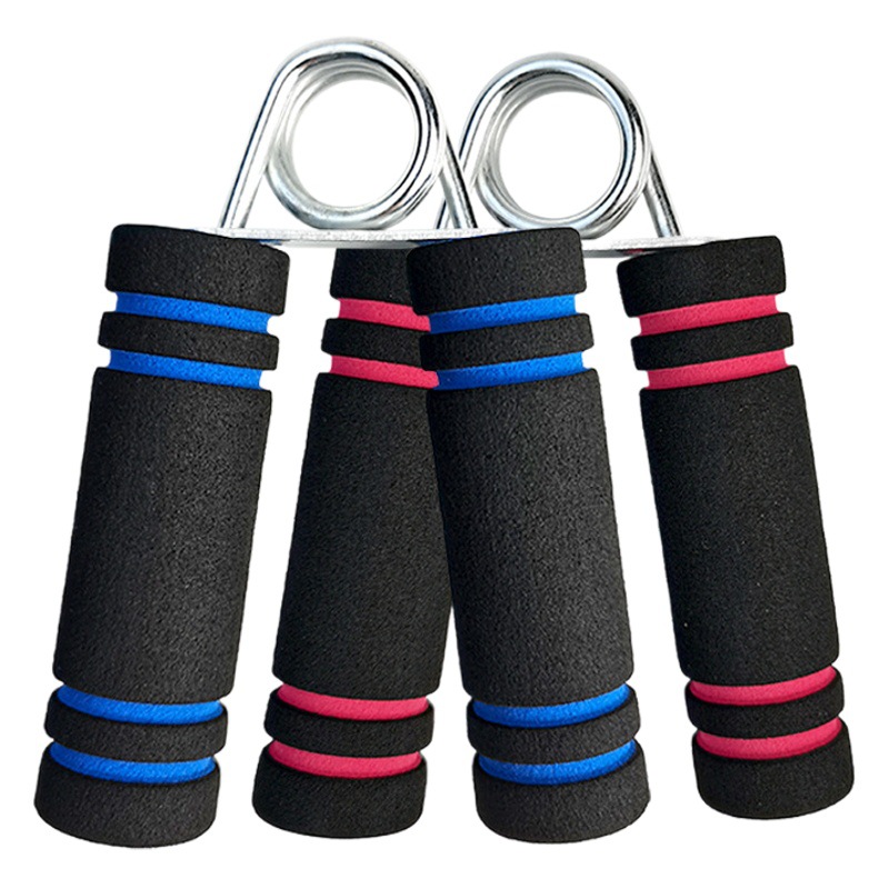 A-Type Grip Strength Foam Handle Home Fitness Finger Wrist Strength Exercise Spring Steel Sponge Handle High Elasticity