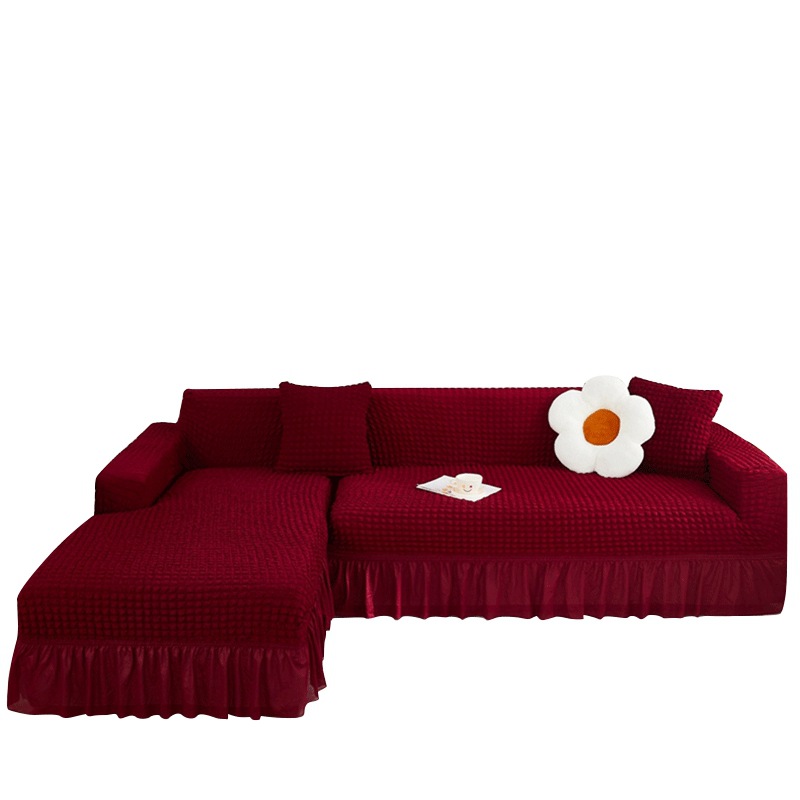 Picture of Thickened stretch seersucker lace sofa cover cover for imperial concubine single double combination sofa cover all-inclusive non-slip