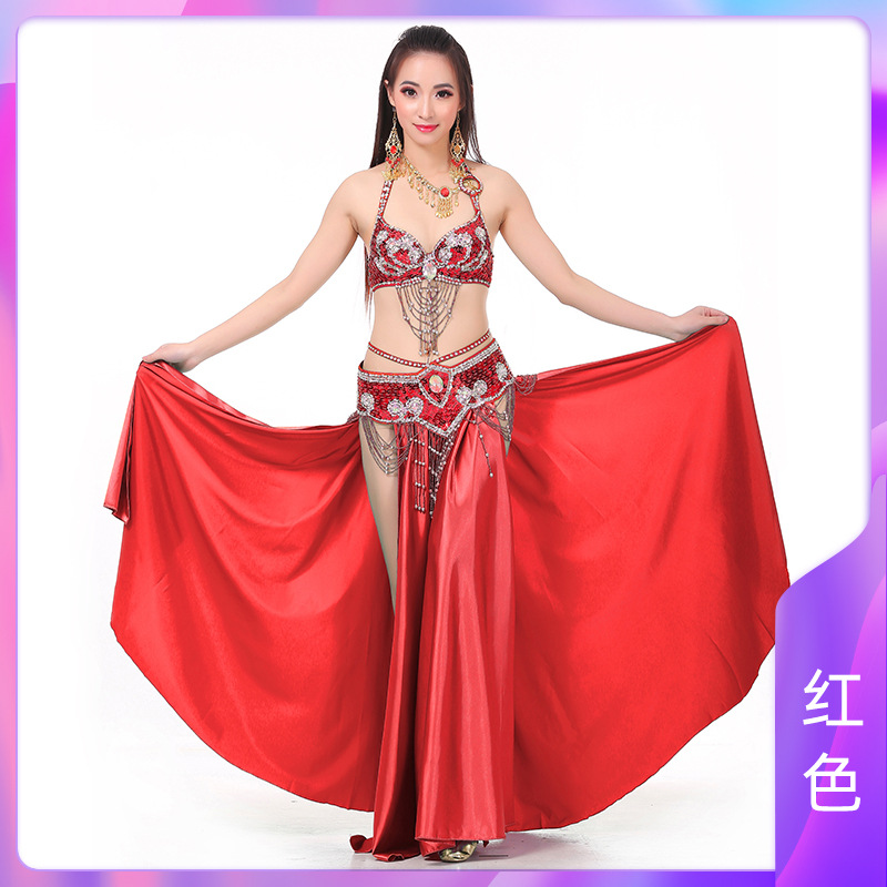 Picture of 802 Double Split Slip Skirt Belly Dance suit Belly Dance Performance Costume Belly Dance Performance suit Performance Costume