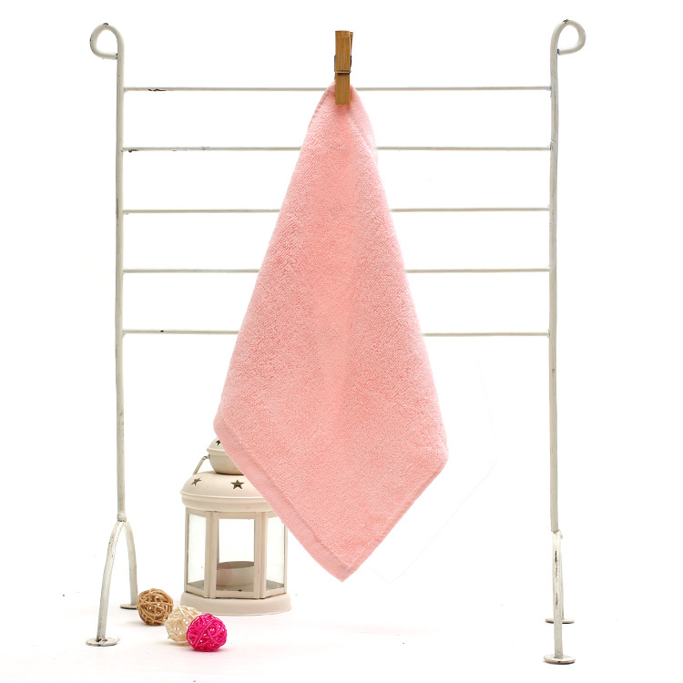 Picture of Bamboo Fiber Small Square Towel 25*25 Saliva Towel Face Wash Absorbent Plain Square Towel Kindergarten Kidsren's Handkerchief Small Towel