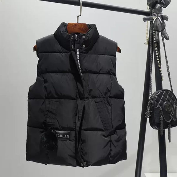 Picture of Thickened New Zipper Vest Jacket Women's Cross-Border Winter New Large Size Western Style Loose Sleeveless Vest Jacket
