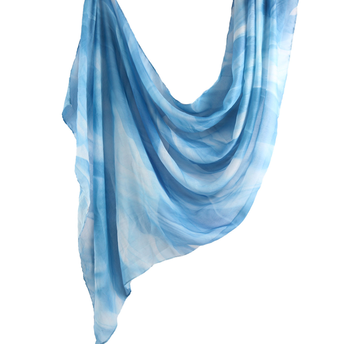 Picture of Best-Selling Watercolor Tie-Dye Cotton Scarf Arabian Satin Polyester Long Scarf Turkish Middle Eastern Scarf