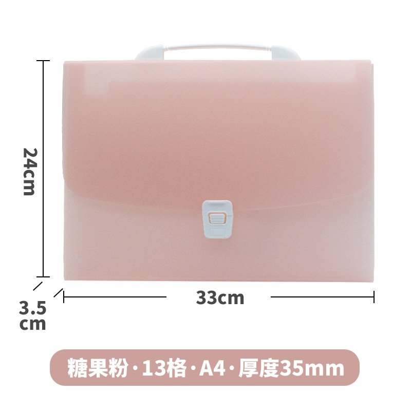 Picture of Sanqi PP13 portable organ bag multi-layer file bag A4 folder student handbag storage file bag