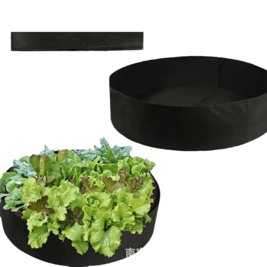 Picture of Felt Planting Bucket, Thickened Non-Woven Fabric Round Planting Bag, Flower and Plant Beauty Bag, Garden Grass and Plant Bag, Seedling Bag