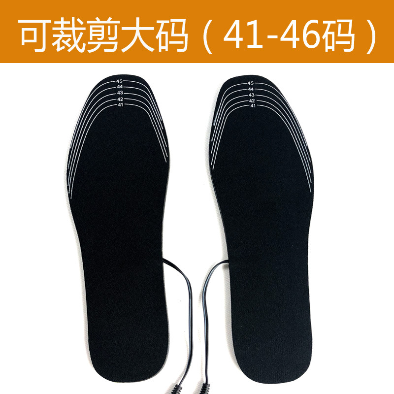 Picture of Cuttable USB Heating Insoles USB Electric Heating Foot Warmers USB Foot Warmers Rechargeable Heating Insoles for Men and Women