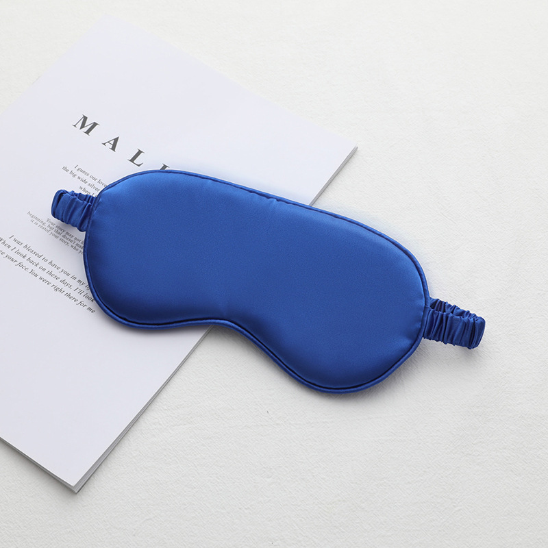 Picture of New double-sided artificial silk eye mask sleep elastic travel lunch break eye mask printed aviation eye mask wholesale