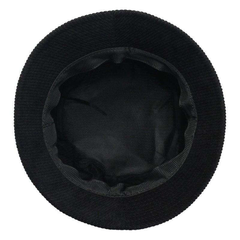 Autumn and Winter Korean Style Fisherman Hat, Word-Of-Mouth King Recommends Corduroy Beret Decorative Hat, Men's and Women's Street Style Basin Hat