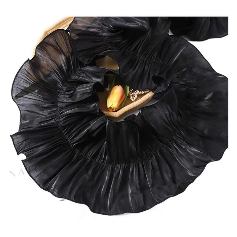 island satin lace soft three-dimensional large wave lace fashion dance lolita clothing skirt children's clothing diy accessories