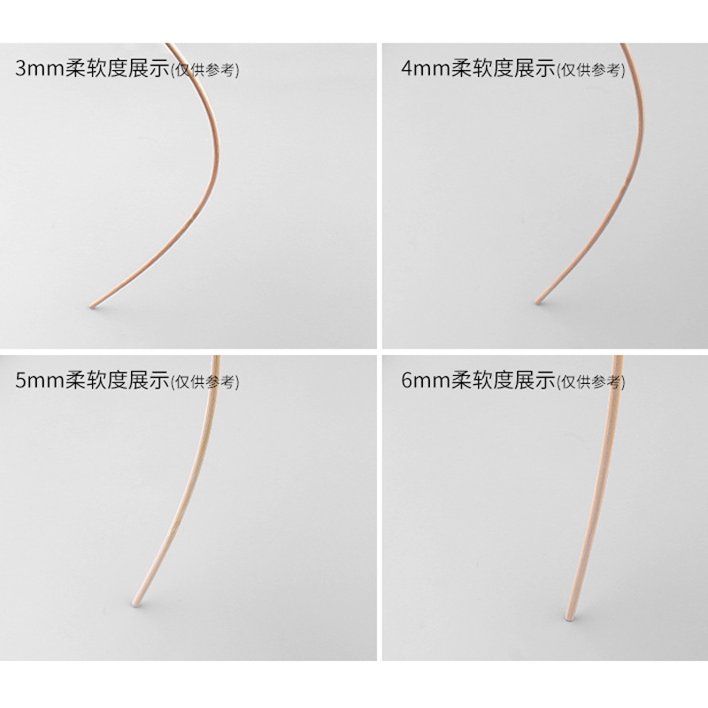 Picture of Bamboo Stick Lantern Satchel Pole DIY Hand-Assembled Material Support Small Round Stick Can Be Punched Bamboo Art