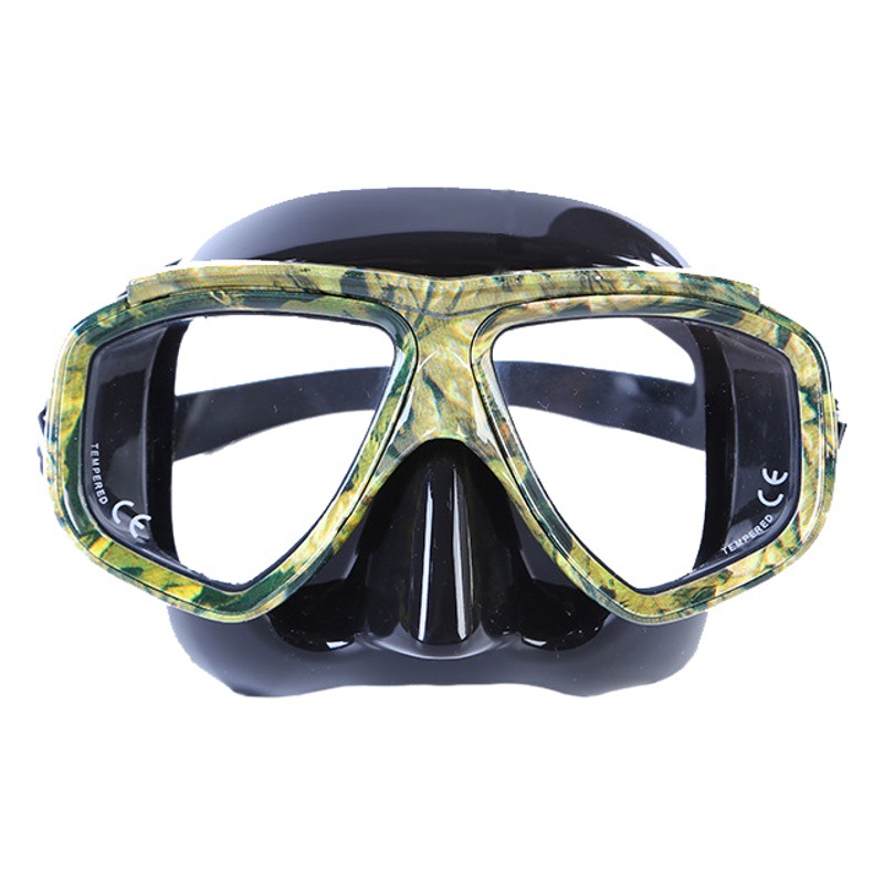 Snorkeling Mask Camouflage Diving Mask Diving Cross-Border Anti-Choking Anti-Fog Free Diving Domestic High Quality