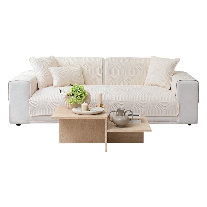 New Style Simple Four Seasons Universal Sofa Cover Cover Towel Plush Light Luxury Non-Slip Cushion Towel Cover Cloth Combination Sofa Cushion