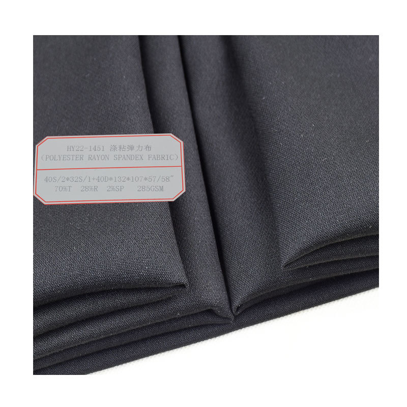 Wholesale TR polyester viscose elastic cloth T70% R28% SP2% casual clothing work suit pants fabric