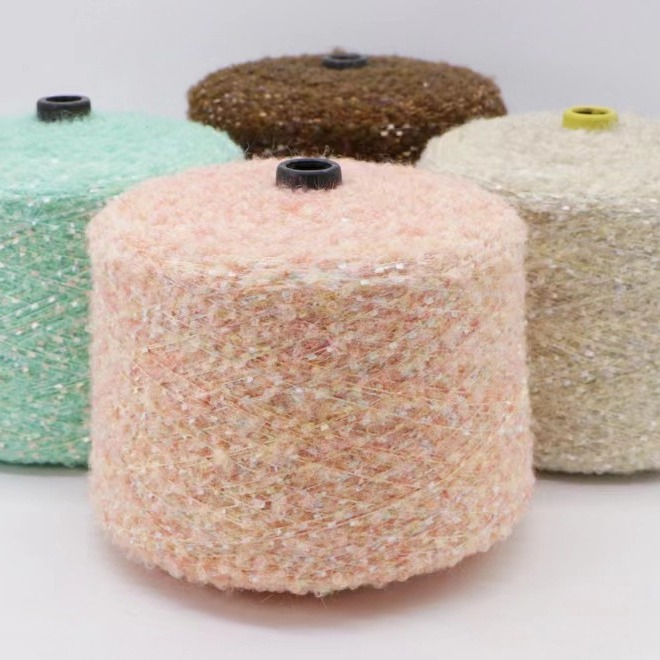 Picture of (thread wholesale) fancy yarn wool loop thread 2.7 toothbrush colorful wool loop yarn knitting