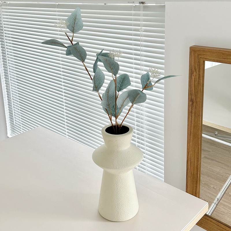 Picture of 3 fork with fruit eucalyptus leaves ins simulation green plant eucalyptus Apple leaf wedding flower arrangement leaf material home decoration ornaments