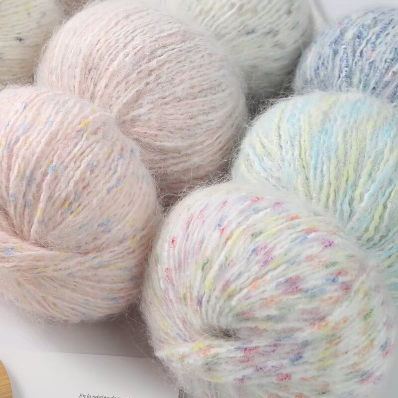 Color Dot Alpaca Wool 50g Group Hand-Knitted Outwear Shawl Hat Thread Baby Thread Scarf Stick Knitting Discount Wholesale