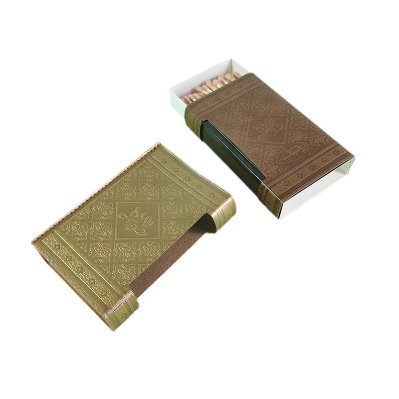 Picture of Factory wholesale matchbox PU leather case cigarette case protective leather case gift box cover can be printed brand LOGO