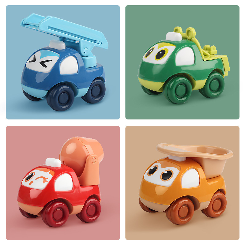 Picture of Little Yellow Duck Pull Back Press Car Cartoon Motorcycle Inertial Sliding Baby Toy Car Children's Gift Street Stall Wholesale