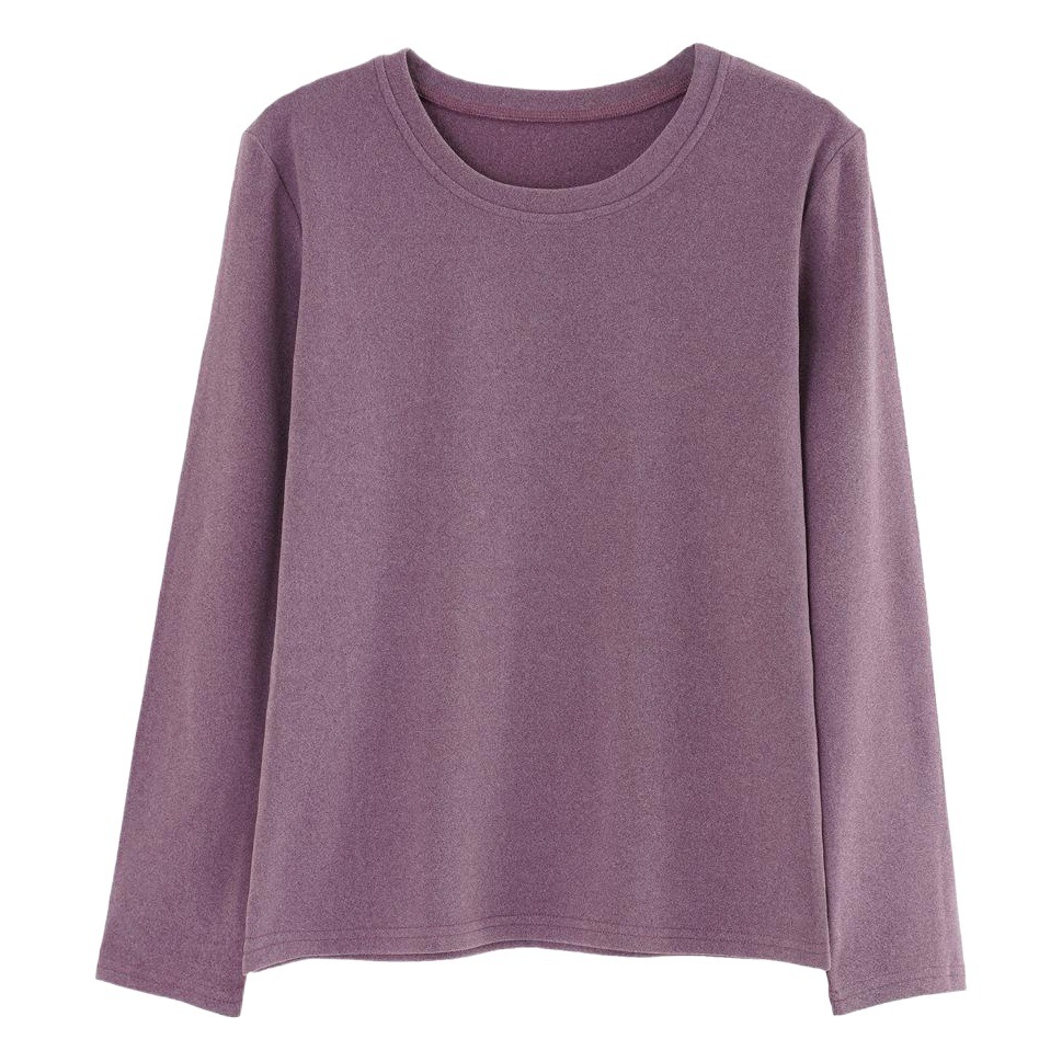 Picture of Base shirt de velvet warm clothing women's autumn and winter long sleeve heating round neck top women's slim fit women's clothing live wholesale