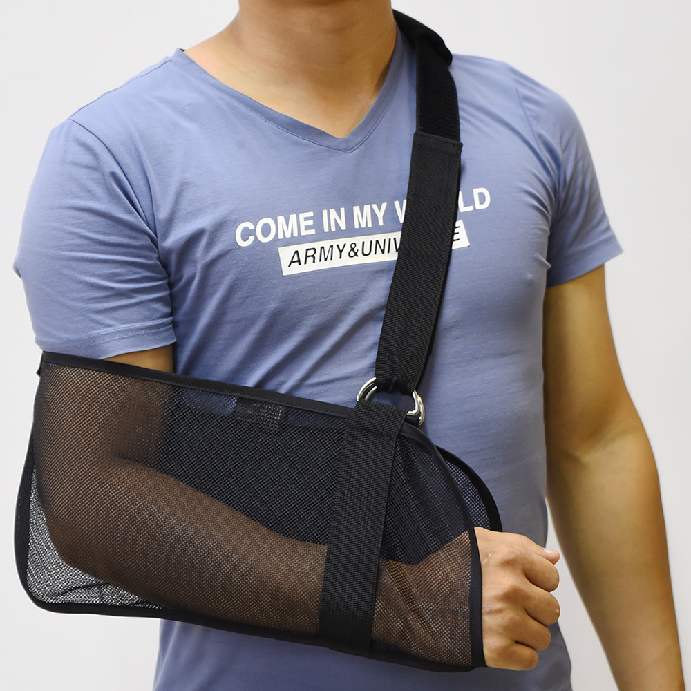 Hong Kong Sheng Manufacturer Wholesale Forearm Sling Arm Fracture Fixation Belt Summer Mesh Breathable Sling Arm Processing