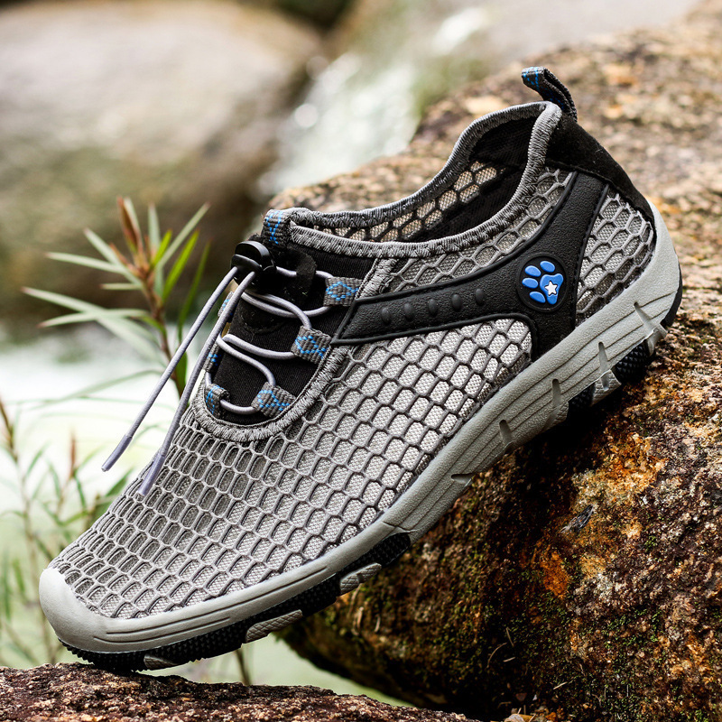 New Large Size Spring and Summer Outdoor Shoes Couple Beach Swimming Shoes Snorkeling Shoes Hollow Upper Casual Shoes Wading Shoes