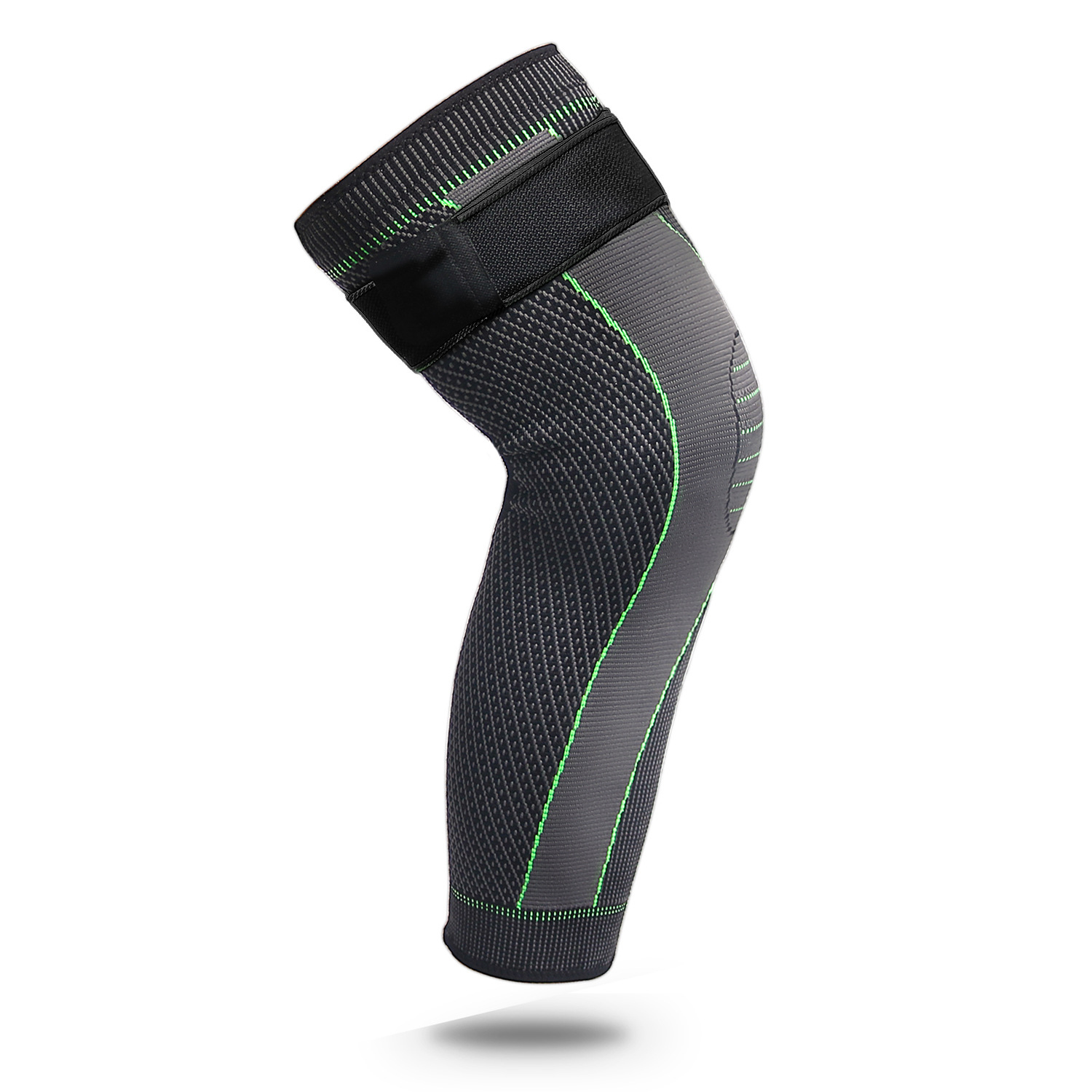 Picture of Knitted Strap Pressurizing Sports Lighting Knee Pads for Men and Women Autumn and Winter Large Calf Protection Basketball Football Warm Knee Pads