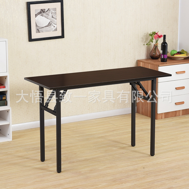 Picture of Folding Table Simple and Convenient Study Desk Office Computer Training Catering Commercial Table Stall Rectangular Table