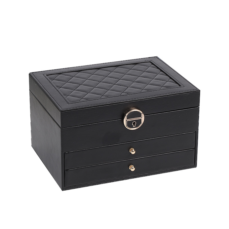 Picture of Jewelry Storage Box Large Capacity Multi-Layer Jewelry Hair Accessories Ring Earrings Necklace Earrings Bracelet Storage Box