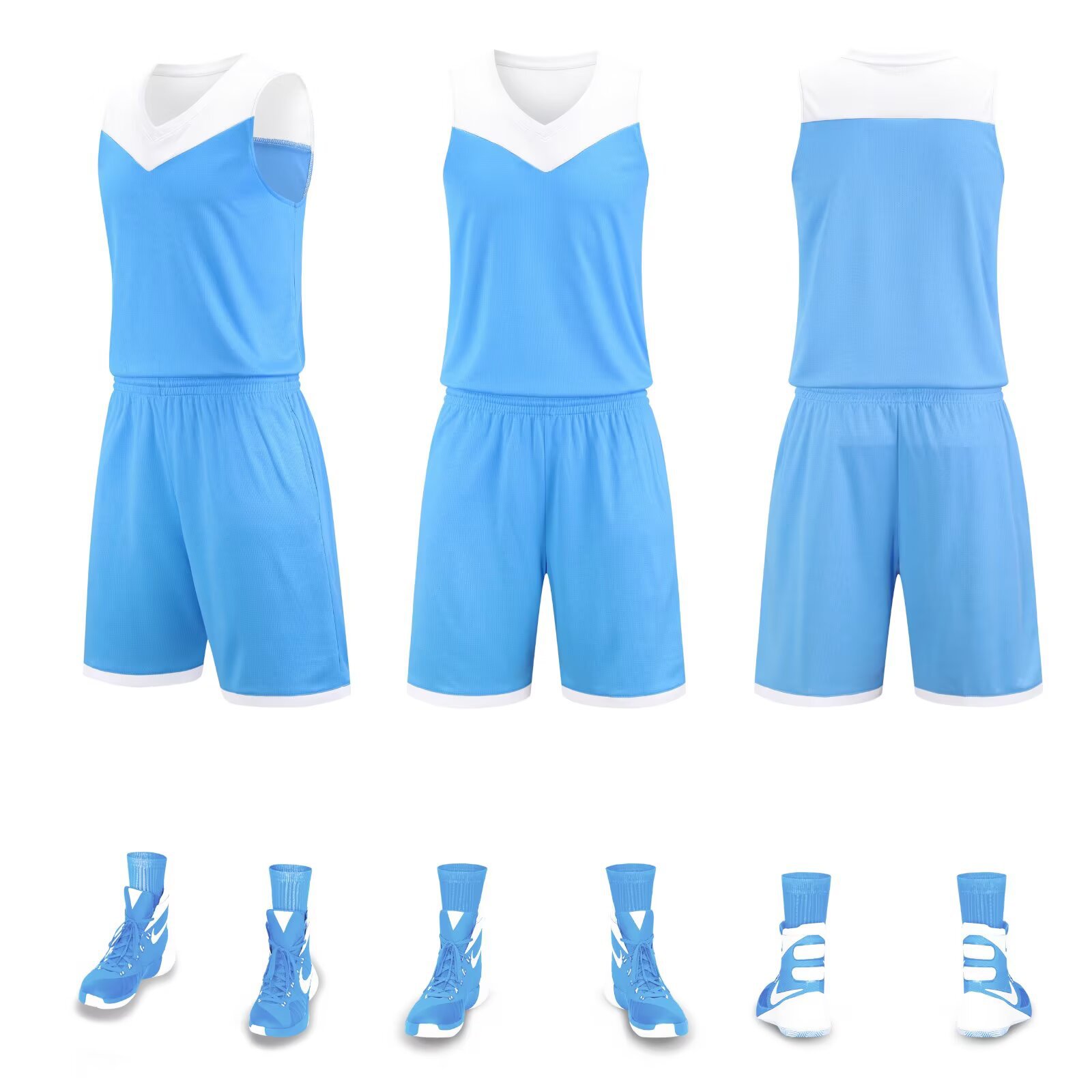 Picture of New in stock basketball uniform suit men's competition team uniform adult children training basketball uniform vest outdoor sports