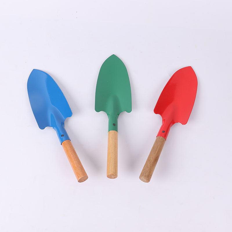 Art tools wooden handle fresh small flower shovel small shovel loose soil planting flower planting tool digging shovel flower shovel