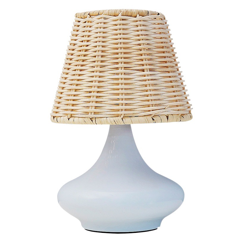 Quiet Table Lamp Bedroom Bedside Lamp Retro Zen Tea Room Study Homestay Bamboo Nightlight Pastoral Atmosphere Lamp