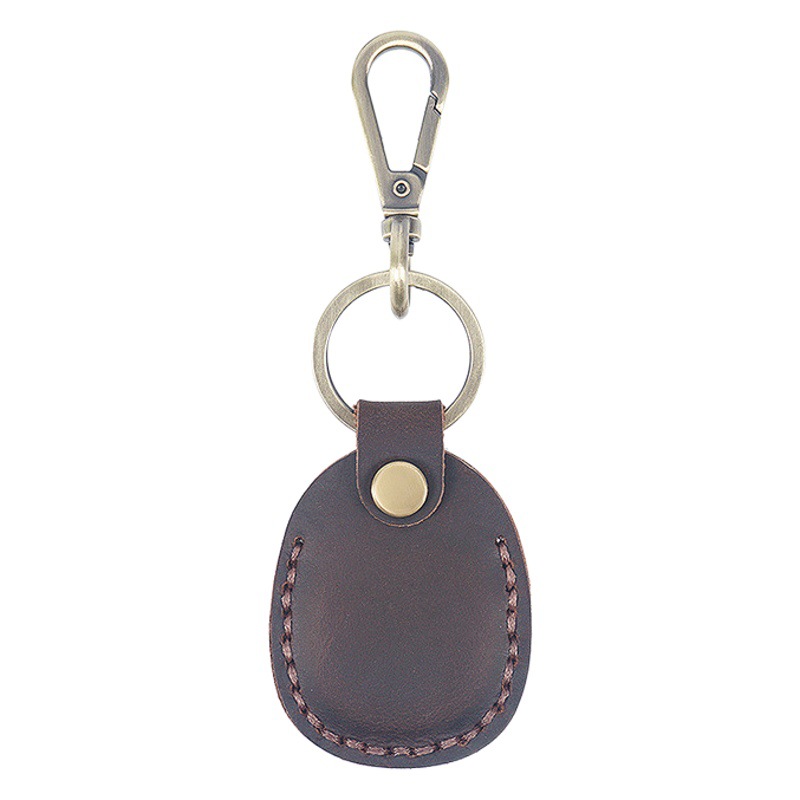 Factory in stock Leather Keychain Pendant Hanging Waist Portable Key Ring Access Card Storage