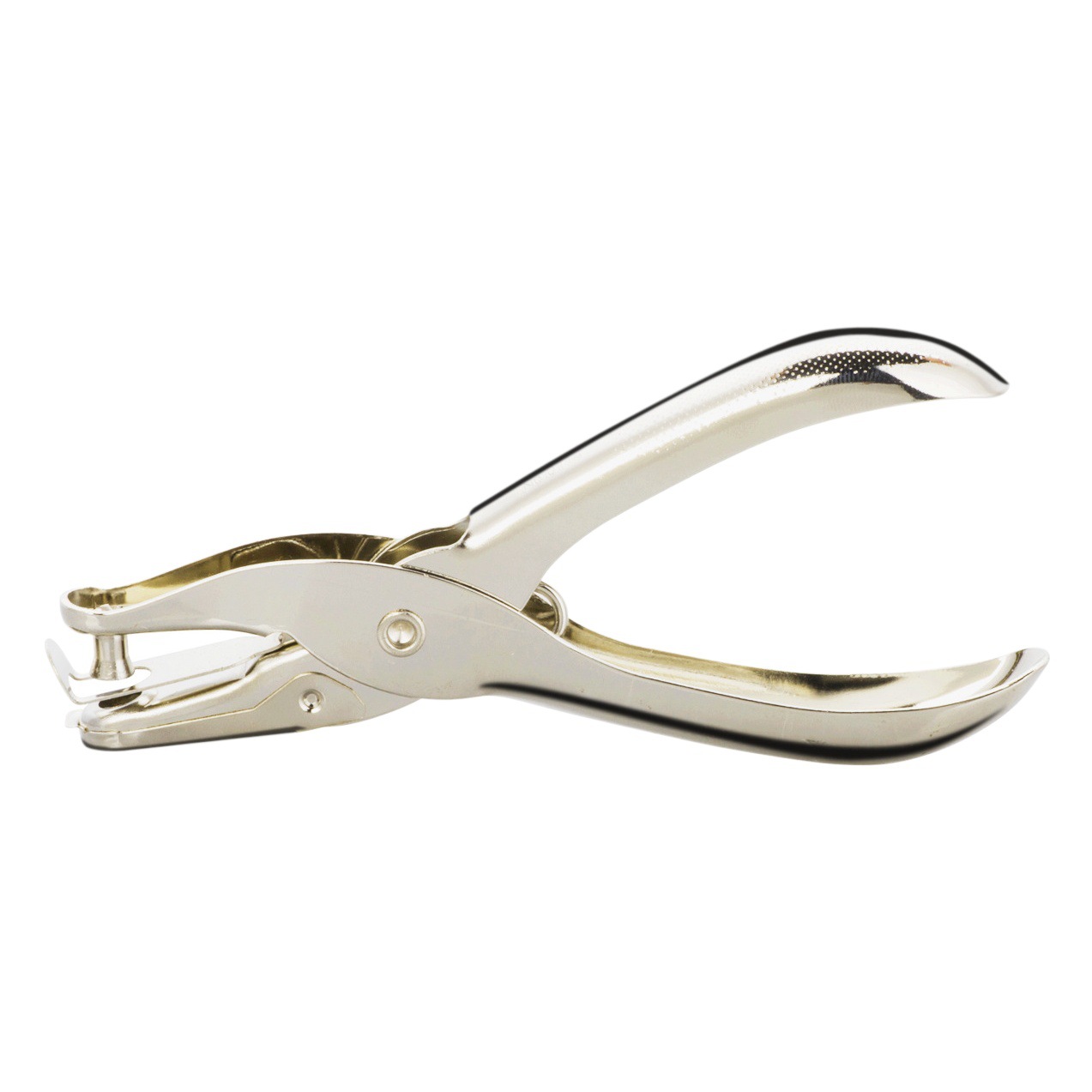 Deli 0114 Punch Machine Creative Fashion Student Office Handheld Single Hole Punch Stainless Steel Metal