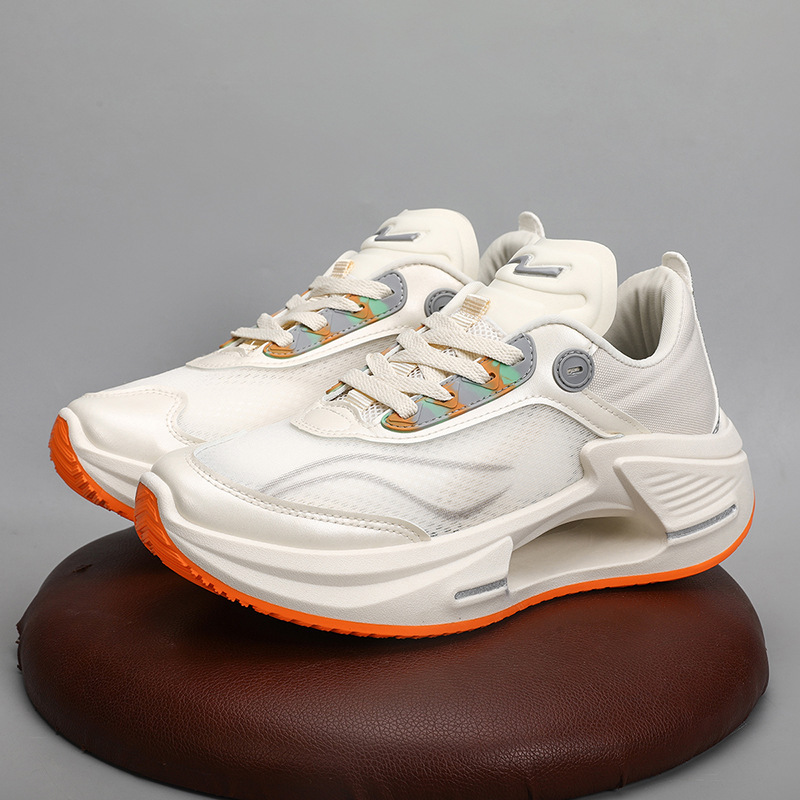 Men's Shoes Spring and Autumn New Junior High School Students Outdoor Running Shoes White sneaker Hollow Bottom Shock Absorption Casual sneaker