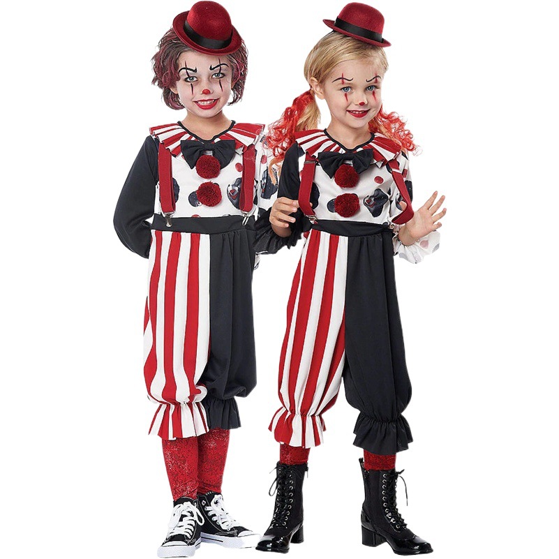 Picture of S-XL Girls Children's Clown Costume Holiday Party Costume Children's Day Performance Costume Girls Performance Halloween Costume