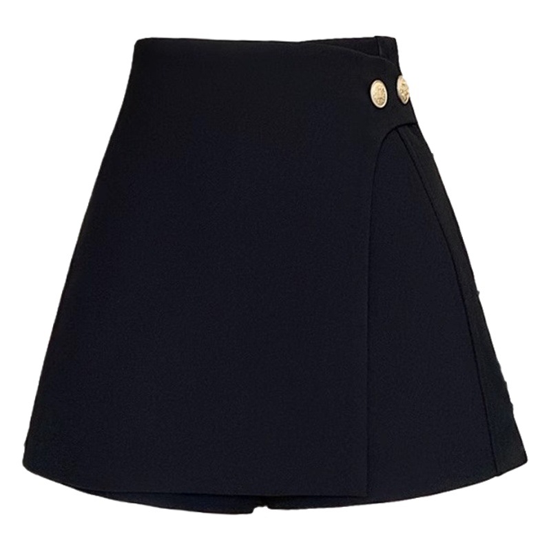 Irregular Wide-leg Suit Shorts Women's 2024 Spring New High Waist Slimming Casual Fashionable Korean A- line Pants